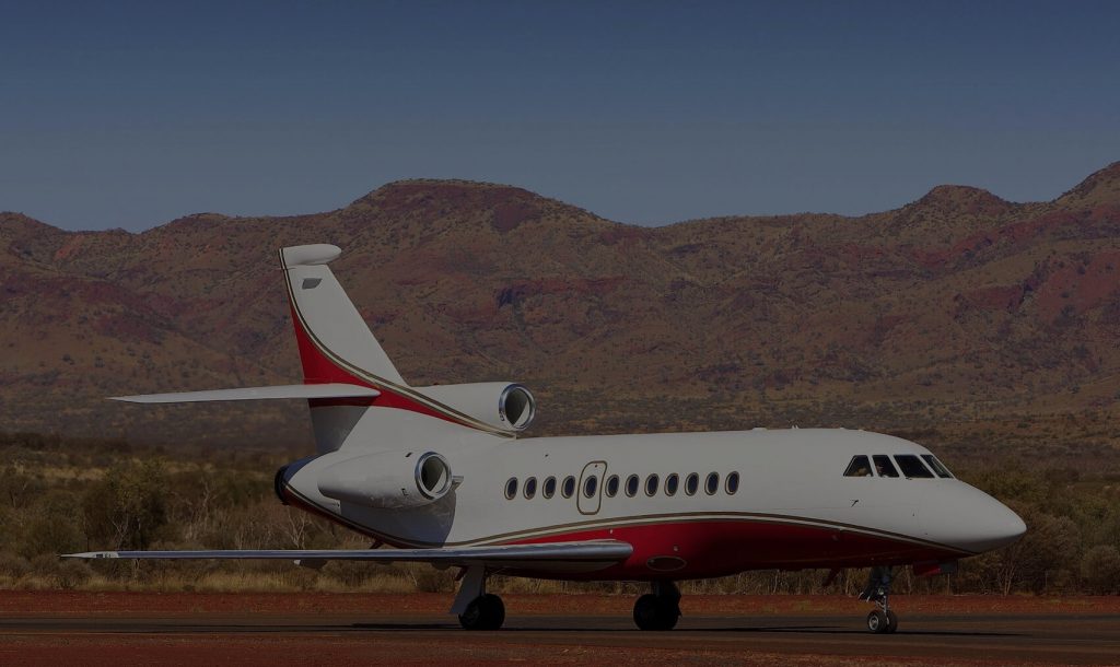 Charter Flights 4 Falcon 900 in the Pilbara retouched reduced darkened