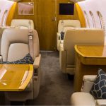 Interior of a private jet based at Perth Airport