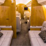 interior of a mining and fifo charter flight plane based in Perth, Australia