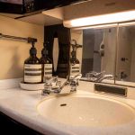 Bathroom sink of a Faclon 900EX