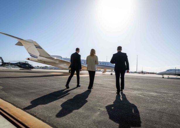execs (1) Maxem Aviation Executives walking out to charter